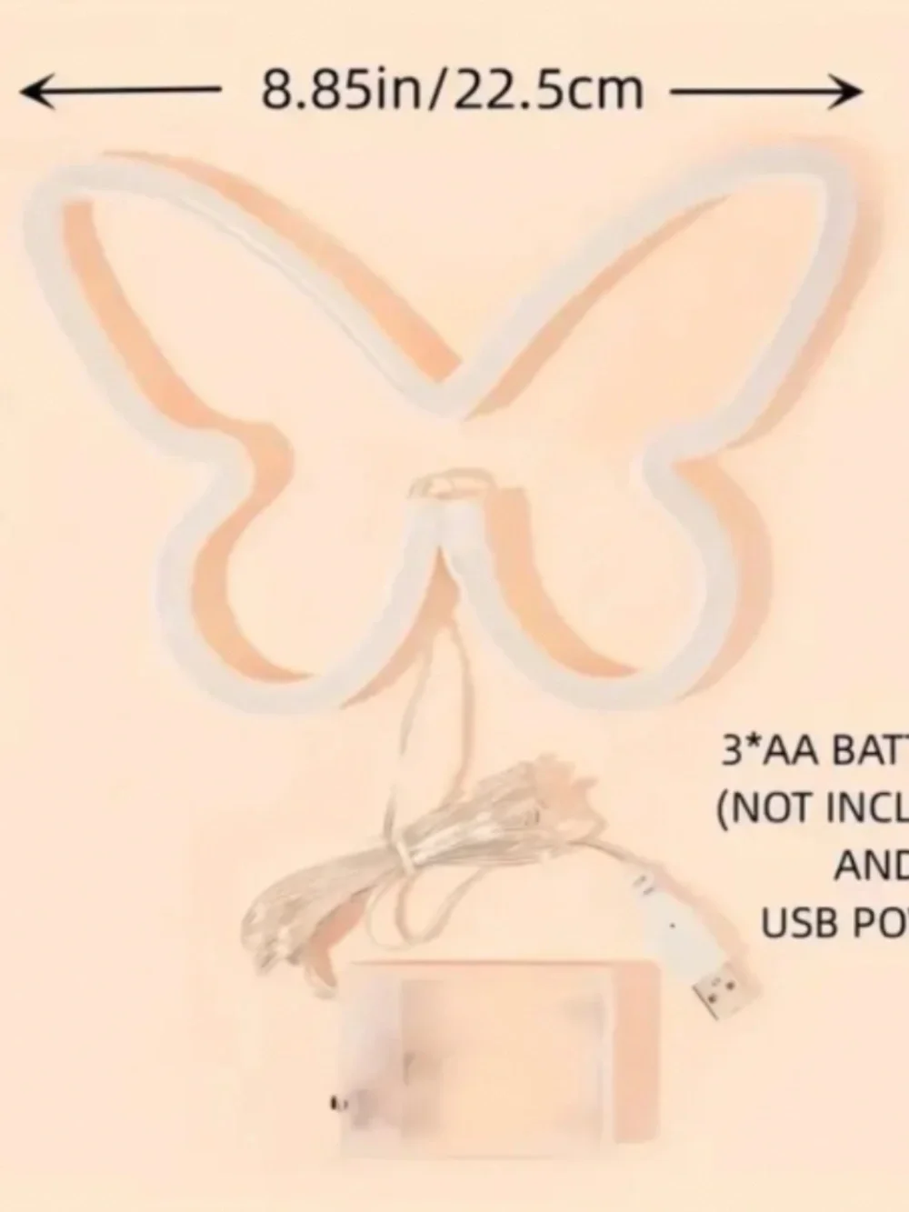 Pink Butterfly Neon Light Sign